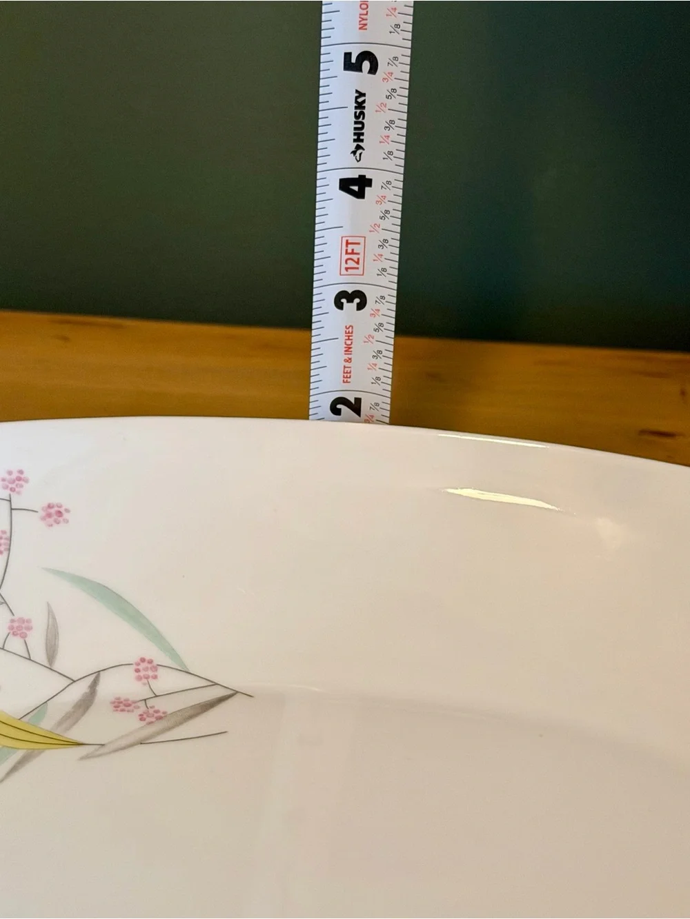 Vintage Bohemian Fine China Czechoslovakia MCM Floral Serving Bowl 🌸